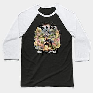Dog - B.F.F. Rottweiler Baseball T-Shirt